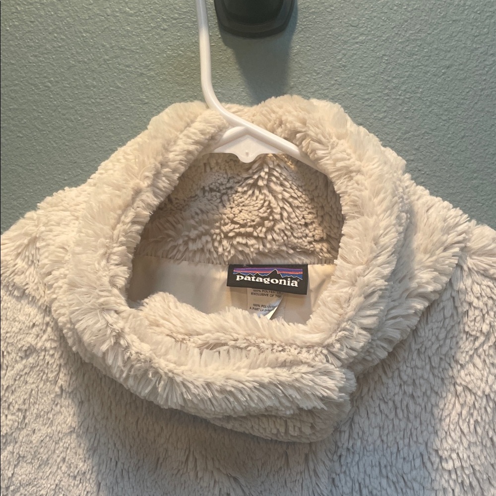 Patagonia High-Pile Fleece Jacket – Women’s Cream Full-Zip Coat – Women’s XL - Picture 3 of 6